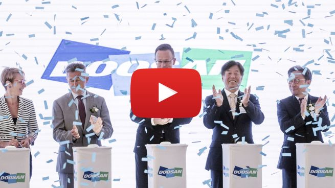 The new factory of Doosan reinforces both Hungarian and European battery production - VIDEO REPORT