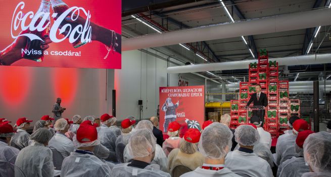 Coca-Cola Continues with Plan to Make its Hungarian Site to CEE’s Largest Manufacturing Hub