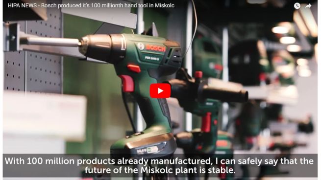 Bosch plant in Miskolc is one of the most innovative units of machine construction - VIDEO REPORT