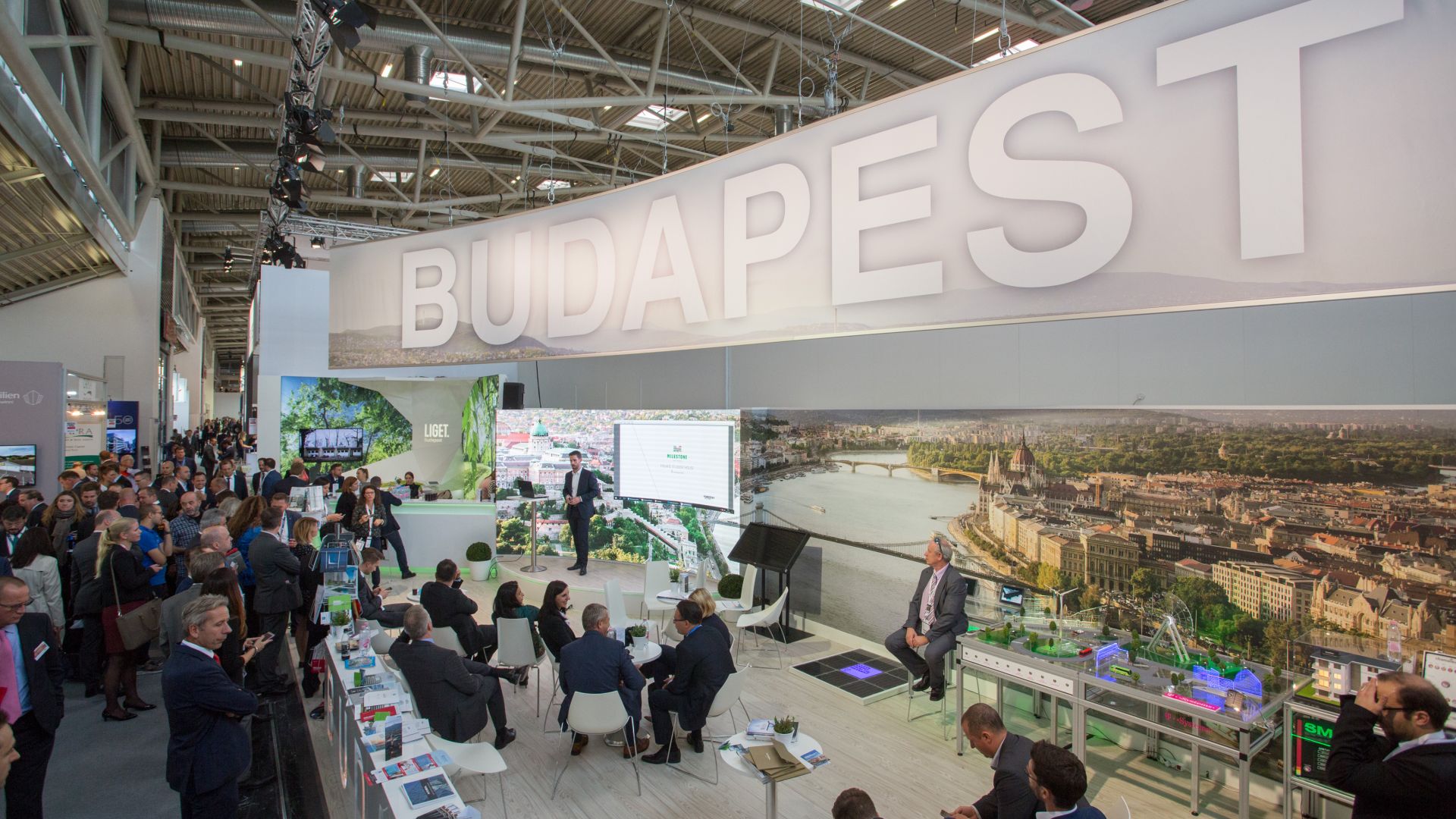 The Budapest booth at Expo Real 2017