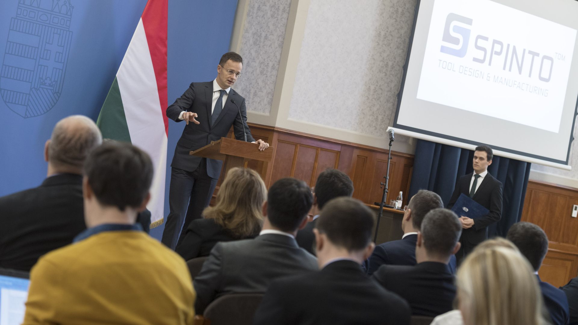 Péter Szijjártó, Minister of Foreign Affairs and Trade at the announcement of the investment