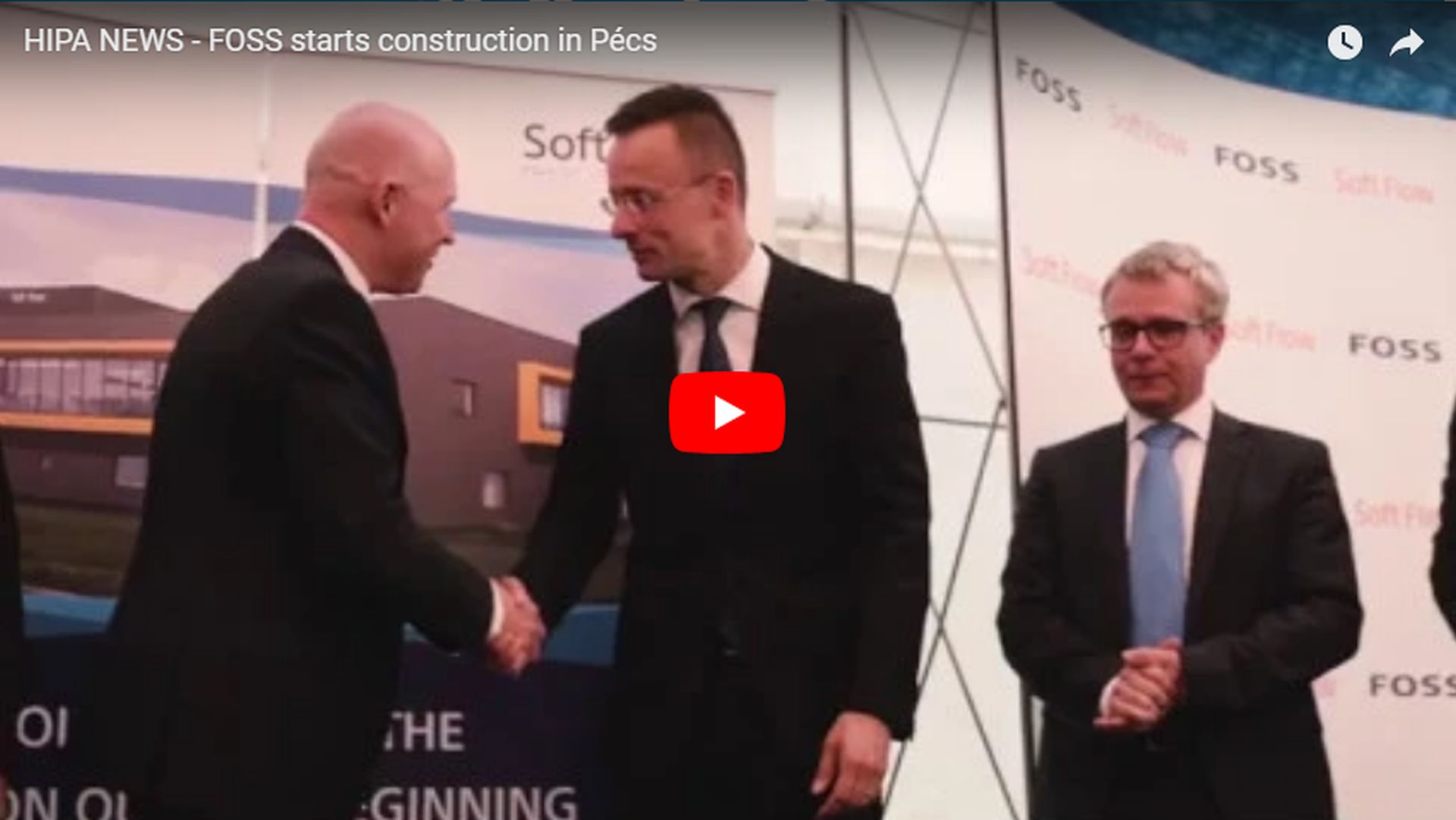 The foundation stone for the new FOSS biotechnology research centre has been laid in Pécs