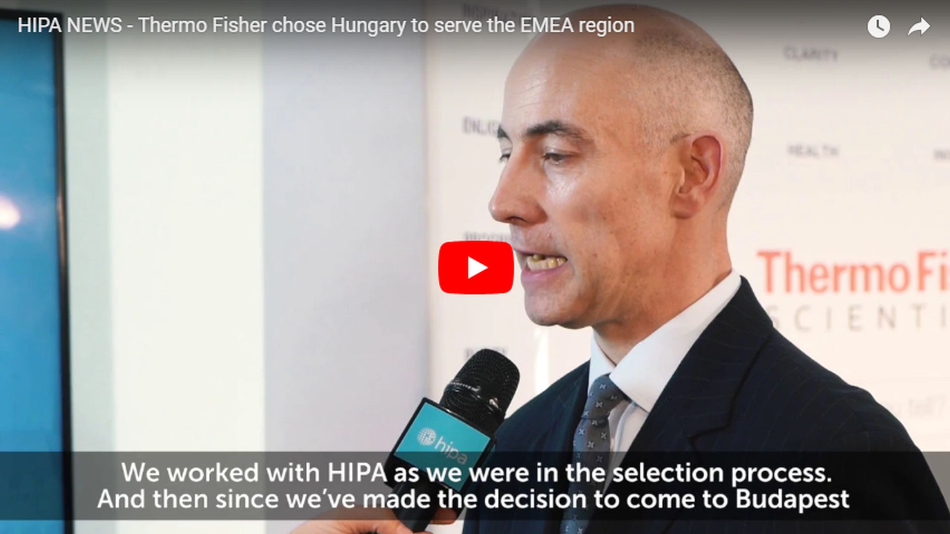 Thermo Fisher votes for Hungary in the EMEA region