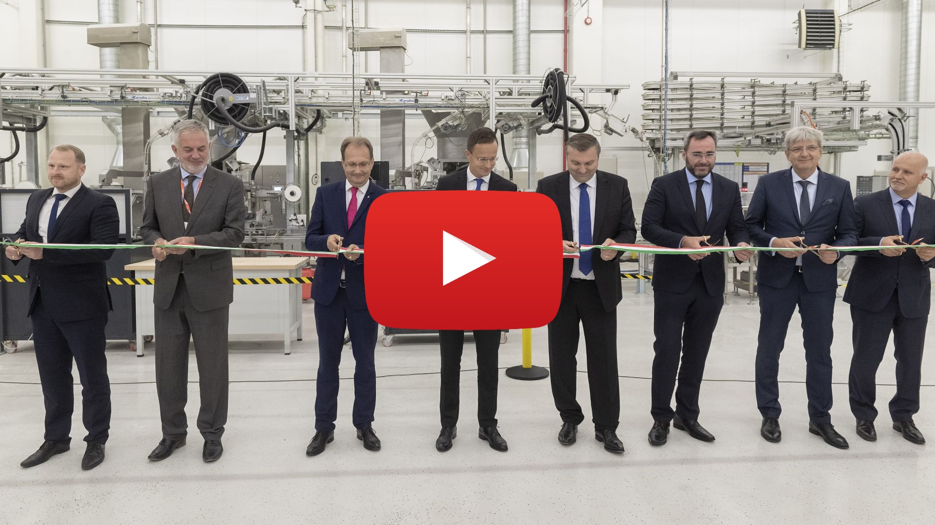 The inauguration of the first new production lines out of the 6 of BAT in Pécs
