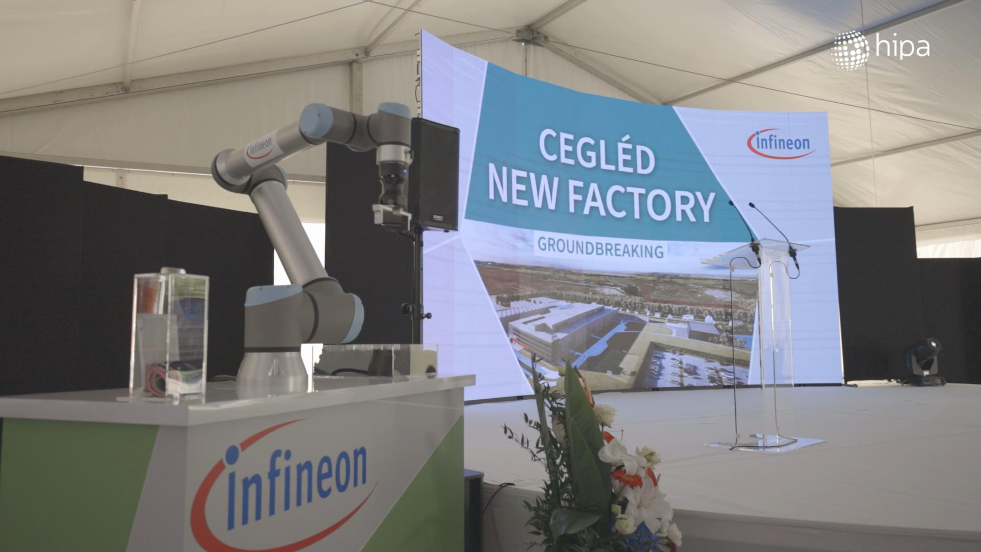 The foundation stone of the new Infineon plant has been laid in Cegléd