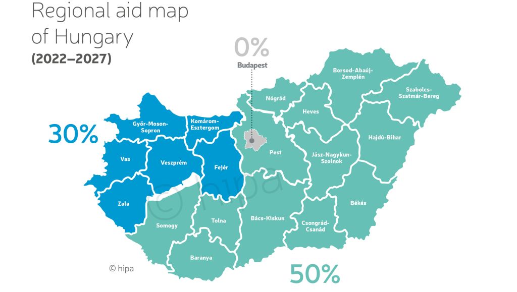 Regional aid map 2022-2027